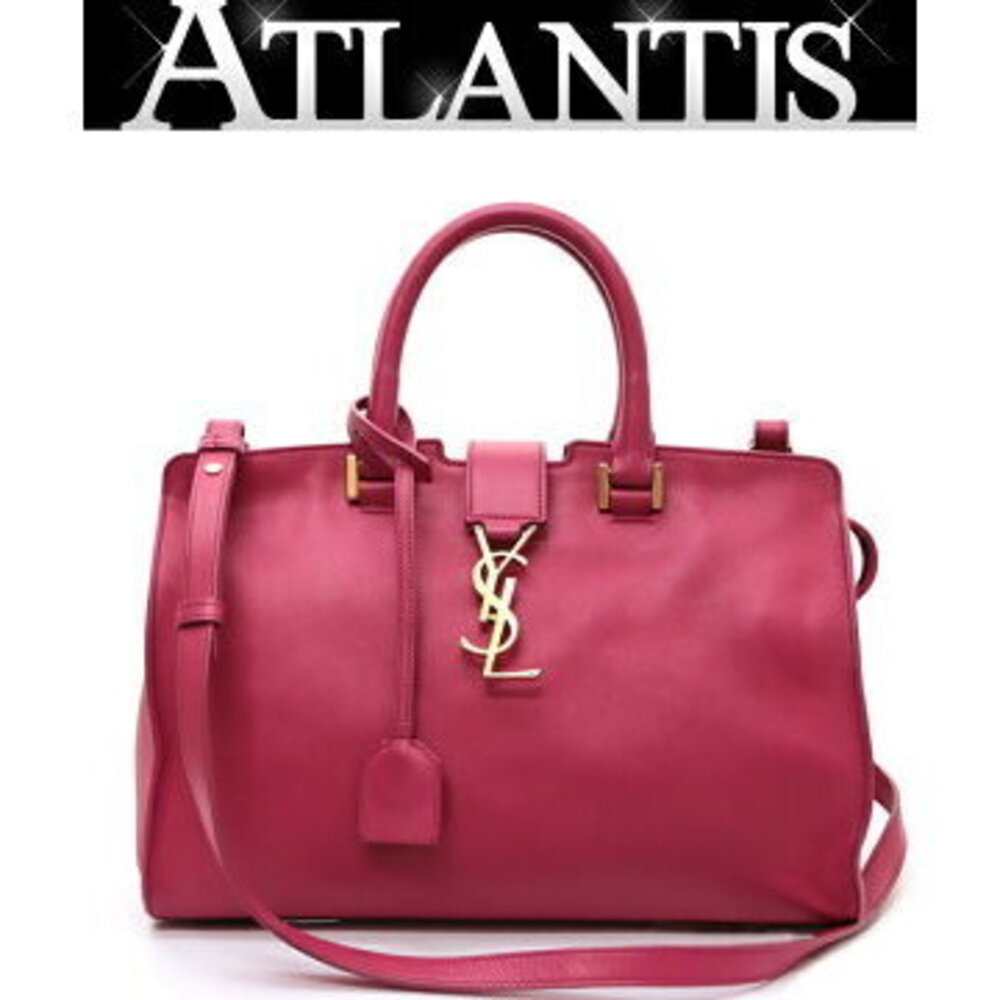 Saint Laurent Paris Cabas Bag Leather Pink